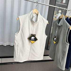 
Full marks for high-end sense! Delicate and crisp! Foreign trade men's autumn couple style outdoor stand-up collar casual vest