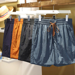 
Italian light luxury! Three-dimensional tailoring! Foreign trade men's summer outdoor refreshing and versatile loose beach casual shorts
