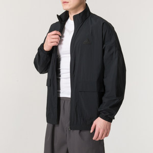 
Adidas stand collar jacket men's autumn new woven windbreaker men's casual loose jacket IT3954