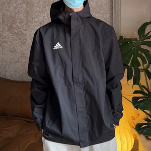 
Adidas jacket men's spring new woven sportswear loose casual outdoor jacket hooded windproof jacket