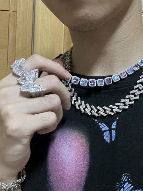 Listen to my AWGE Butterfly Diamond Couple Ring ASAP ROCKY same style beautiful diamond ring ins trendy
