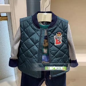 
Spot clearance price for winter Wai Ni Bear boys' clothing quilted vest vest cotton vest