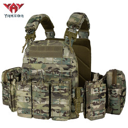Yakoda Quick-Release Tactical Vest Multifunctional Bulletproof Vest Bullet Hanging Molle Vest Wargame Full Set Outdoor Cs