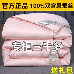 High-End Home Textile Silk Quilt 100% Pure Handmade Mulberry Silk Air-Conditioning Quilt Thickened Winter Quilt Core Spring and Autumn Quilt Mother-Daughter Quilt
