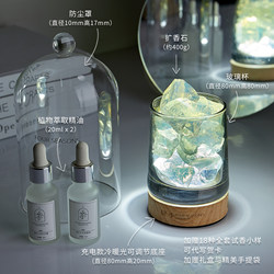 Four Seasons Fireless Aromatherapy Gift Box Night Light Exquisite Ornament Diffuser Stone Crystal White Tea Indoor Fragrance Birthday Gift