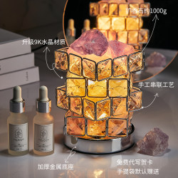 Four Seasons Fireless Aromatherapy Gift Box Night Light Ornament White Tea Diffuser Stone Crystal Indoor Long-Lasting Fragrance Birthday Gift