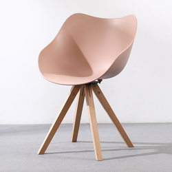 Nordic backrest solid wood internet celebrity dining chair