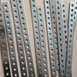 Galvanized Perforated Iron Strips, Straight Strips, Flat Strips, Thickened Heavy-Duty Fasteners, Strong Fixation, Weldable Iron Sheets, Modified Angle Plates