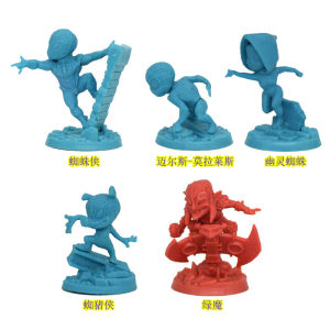 Marvel joint combat board game model extended hero Spider -Man parallel cosmic green demon spider ghost spider
