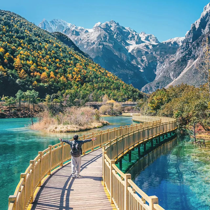 含往返机票|云南旅游昆明大理丽江6天5晚跟团双动车9点晚出发纯玩