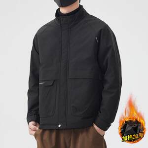 
New style 9851069 men's light cotton coat to protect autumn dad cotton coat warm middle-aged winter business casual lapel dad