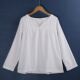5125 linen shirt, new spring solid color loose lady fashionable and versatile slim and breathable long-sleeved shirt for women
