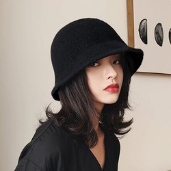 Hong Kong Purchasing Paris Designer Co-branded 2024 New Black Fisherman Hat For Women, Popular Hat In Autumn And Winter