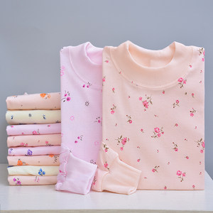 Qiuyi single -piece lady semi -high led warmth and winter cotton underwear middle -aged and elderly coat all cotton sweater