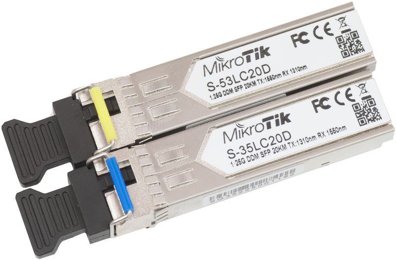 MIKROTIK S-3553LC20D     1.25G ӵ 20KM ⰡƮ  -