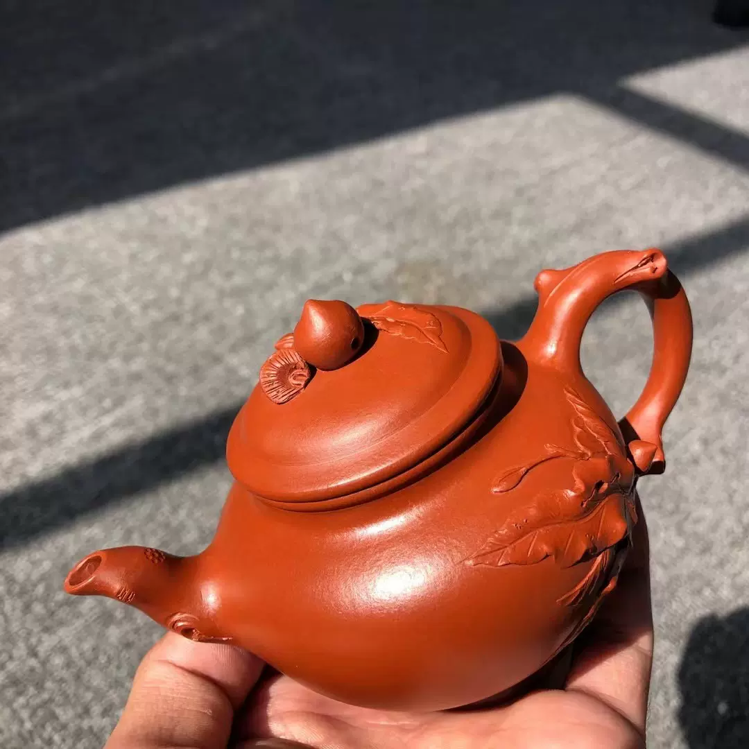 宜興 紫砂壺 急須 竜帯紫砂壷 工芸品