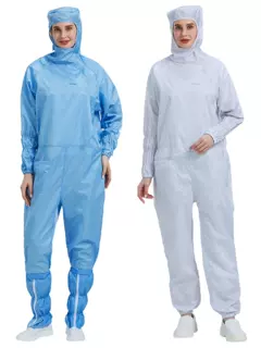 Cấp độ 100 quần áo không bụi lưới chống tĩnh điện dây văng Jumpsuit quần áo sạch nhà máy thực phẩm quần áo làm việc quần áo bảo hộ toàn thân