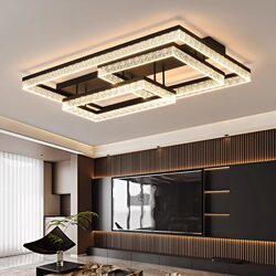 Living Room Lamp, Modern, Simple and Elegant, Ice Crack Pattern, Whole House Combination, Living Room Main Lamp, 2025 New Model, Living Room Ceiling Lamp