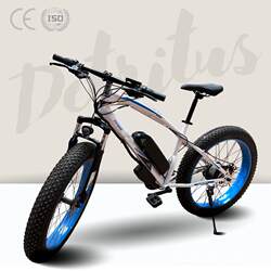 26-Inch 21-Speed 48V Electric Bicycle, Manufacturer's Lithium Battery Fat Tire Beach/Snow Bike E-Bike Electric Assist Bike