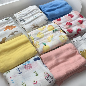 
Clearance baby gauze quilt and blanket bath towels cotton pure cotton gauze cloth wrapping towels 1.1 meters