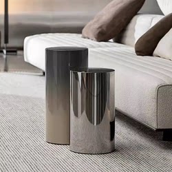 Miloti designer stainless steel corner table