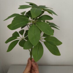 Artificial Green Plant Money Tree Fake Tree Ornament Living Room Decoration Office Desktop Potted Plant Bionic Plant Duck Foot Tree