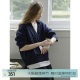 CIRCLOFY design-sensory cable v-neck wool sweater for women in spring and autumn loose sweater jacket
