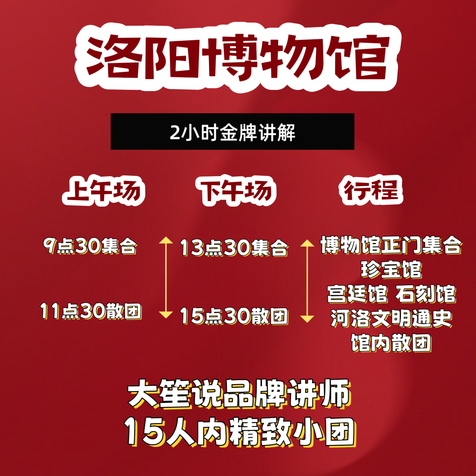 大笙说@河南洛阳博物馆半日游/含耳麦/可选私家讲解