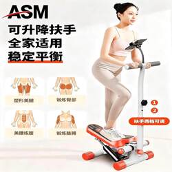 Indoor Sports Multi-Functional Stepper, Home Waist Twisting Small Hydraulic Silent Fitness Equipment with Handrail and Phone Holder