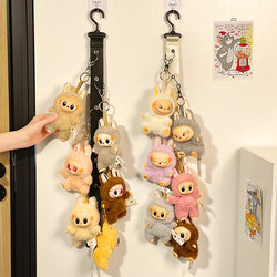 Wall-Mounted Storage Solution for Plush Dolls, Hooks for Behind Doors, Clips for Stuffed Animals, Hanging Ornaments, Toy Display Rack