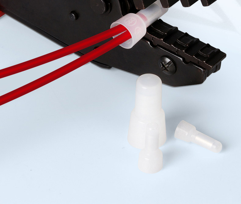 250 Terminali A Cappuccio Chiuso Per Crimpatura - Nylon Ignifugo - Per Cavi 0.5-6mm² - Set Misto CE1/CE2/CE5 - Foto 6