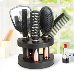 Household Set of Combs for Women, Curling Comb, Air Cushion Massage Comb, Rolling Comb, Slicked-Back Hair Comb, Men's Hair Styling Comb