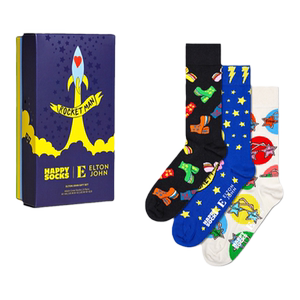 
[Fashion Co-branding] Happy Socksx Elton John co-branded fashion brand socks 3 pairs of gift box socks