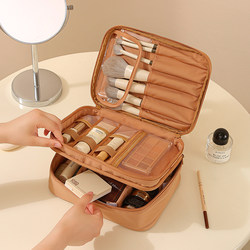 Cosmetic Bag for Women, Portable 2025 New Model, Double-Layer Large Capacity Storage Bag, Waterproof Makeup Extra-Large Travel Toiletry Bag