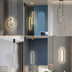 Bedroom Bedside Small Pendant Light, Modern Minimalist Internet-Famous Creative Dining Room Light, Nordic Stylish Light Luxury Living Room Tv Background