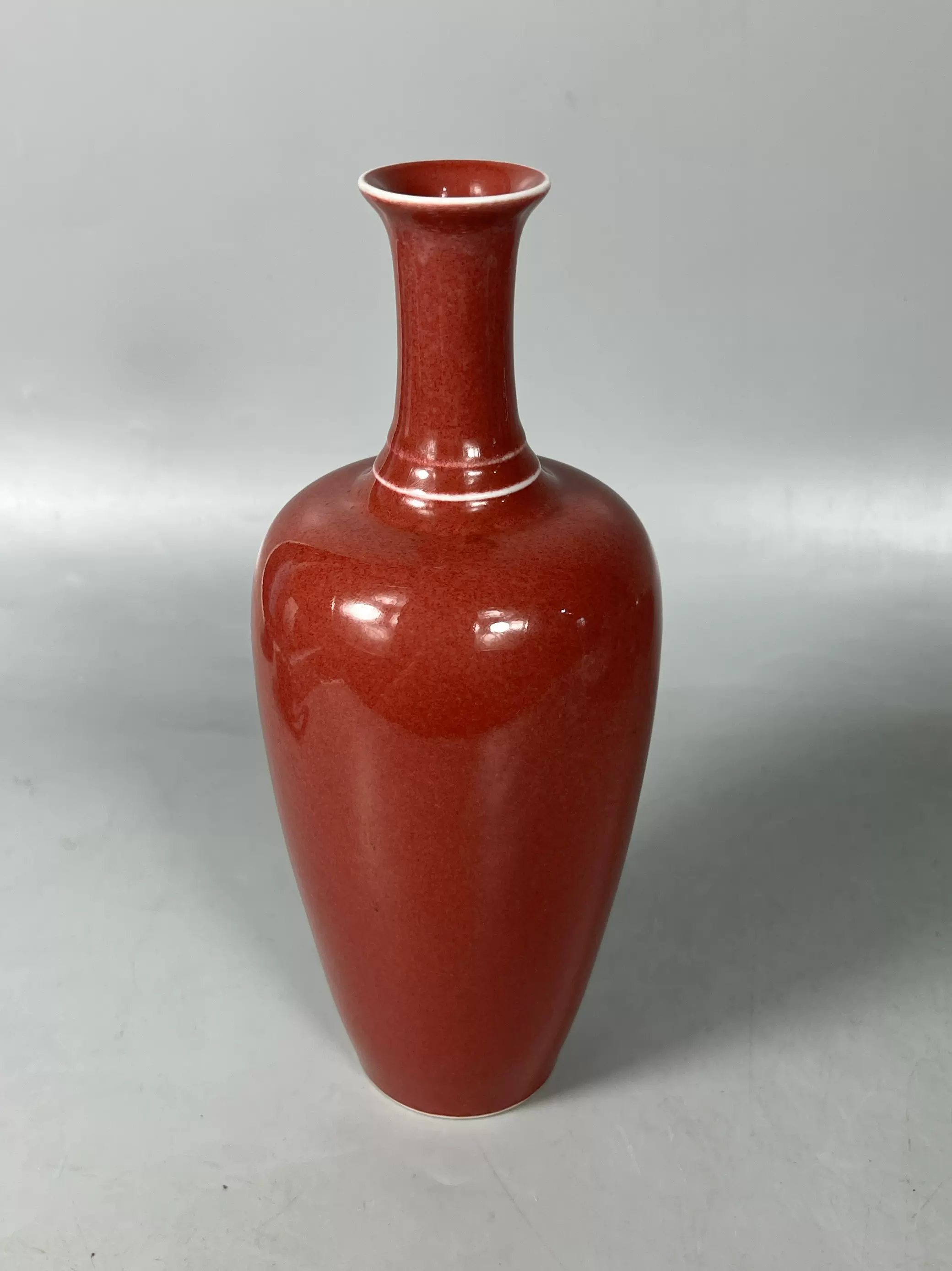 清代雍正青花云釉里红龙纹天球瓶古玩古董官窑真品老货旧货瓷器