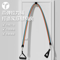 Resistance Band Fitness for Men, Elastic Band, Home Fitness, Chest Muscle Strength Training, Door-Mounted Home Back Training Equipment