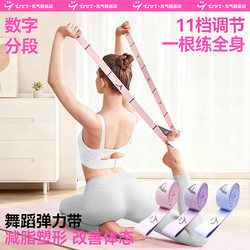 Yoga Resistance Band Strength Training Digital Segmented Resistance Band Fitness Back Training Pilates Dance Stretching