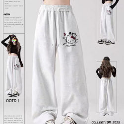 Extra Large Size 130kg Plus-Size Women's Casual Pants Early Autumn High-Waisted Slimming Straight-Leg Wide-Leg Pants Winter Fleece-Lined Thickened