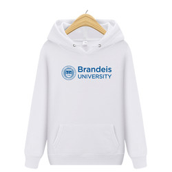 Brandeis University Sweatshirt Winter Thickened Fleece Jacket for Men and Women Couple Hoodie
