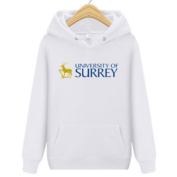 University of Surrey Winter Fleece-Lined Thickened Hoodie School Uniform Jacket Trendy