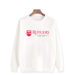 Rutgers University, United States, Rutgers University Uniform Sweatshirt, Winter Fleece-Lined Crew Neck Student Class Uniform