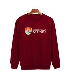 Sydney University Sweatshirt Crewneck Pullover Autumn and Winter Youth Fleece Thickened Couple's Jacket Trendy