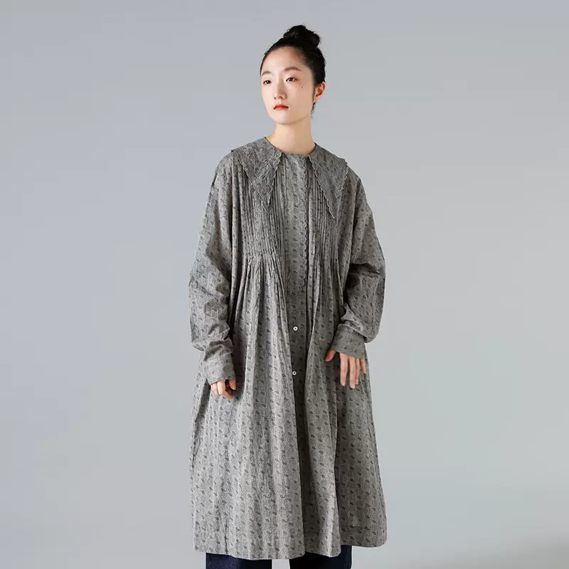 TOWAVASE 23AW Khadi Cotton Print Fille Dress 棉质印花连衣裙-Taobao