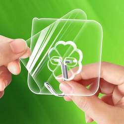 Kitchen heavy objects, traceless stainless steel enlarged hook, self-adhesive on the wall, super strong sticky hook, strong enough not to fall off, hook on the wall