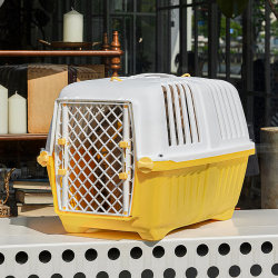 Pet Travel Crate, Portable Bag for Cats, Small Dog Transport Crate, Car-Mounted Cross-Body Pet Carrier