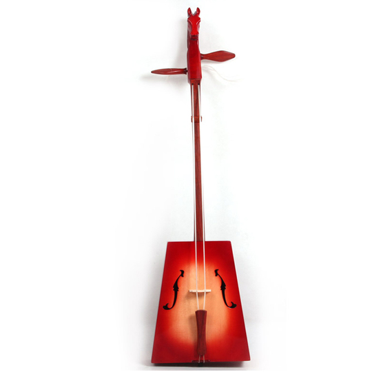 馬の頭彫刻の木製弦楽器 馬の頭彫刻の木製弦楽器