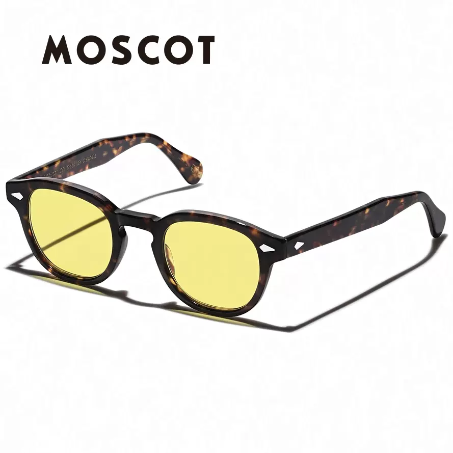 明星同款眼镜MOSCOT LEMTOSH玛士高夜视太阳镜透明黄色墨镜男女-Taobao
