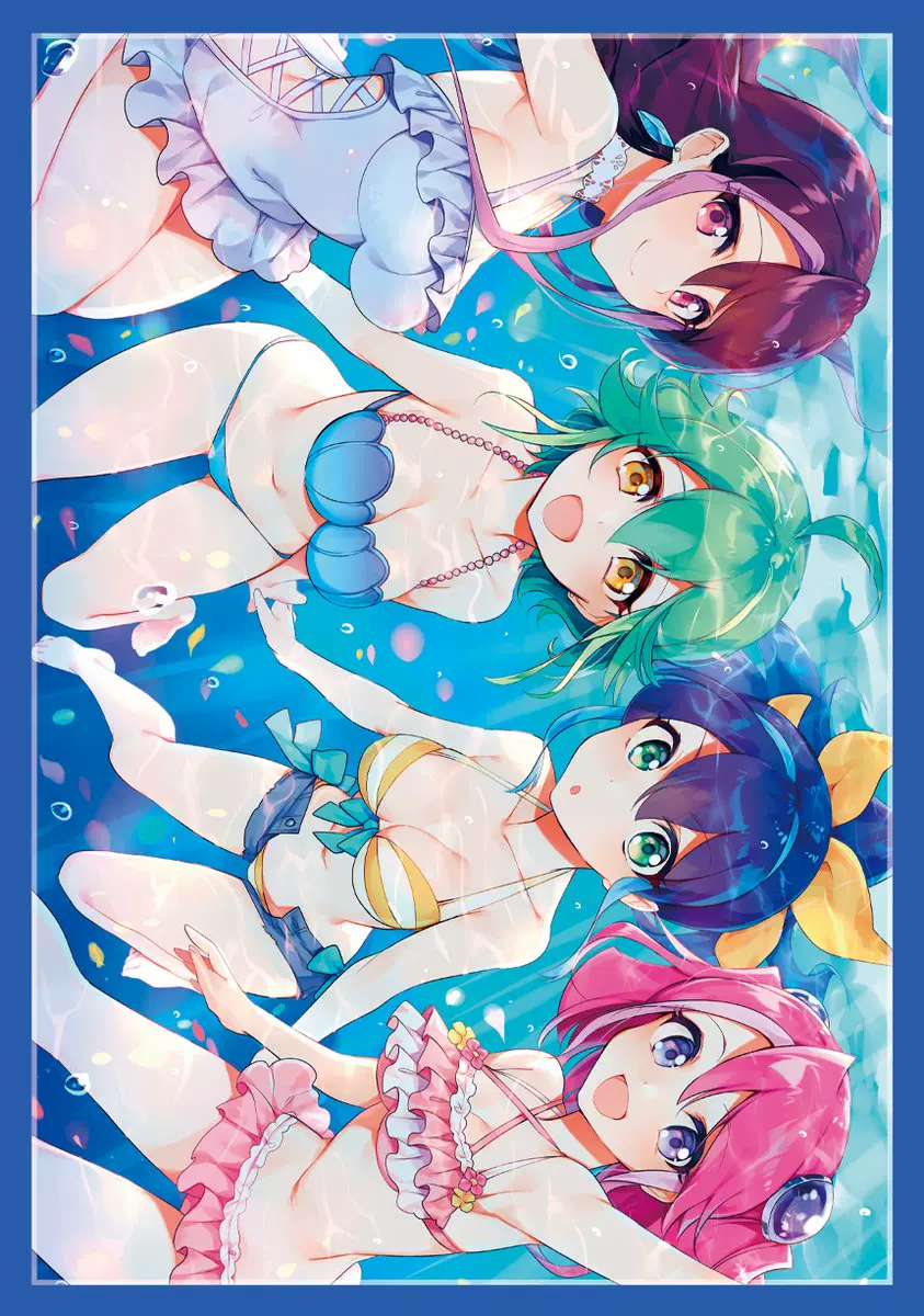 aicm3限游戏王ygo柚子赛瑞娜瑠璃凛泳装迷你单张卡套