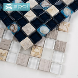 Shell Mosaic Tiles Living Room Tv Background Wall Kitchen Balcony Bathroom Wall Tiles Black Mosaic